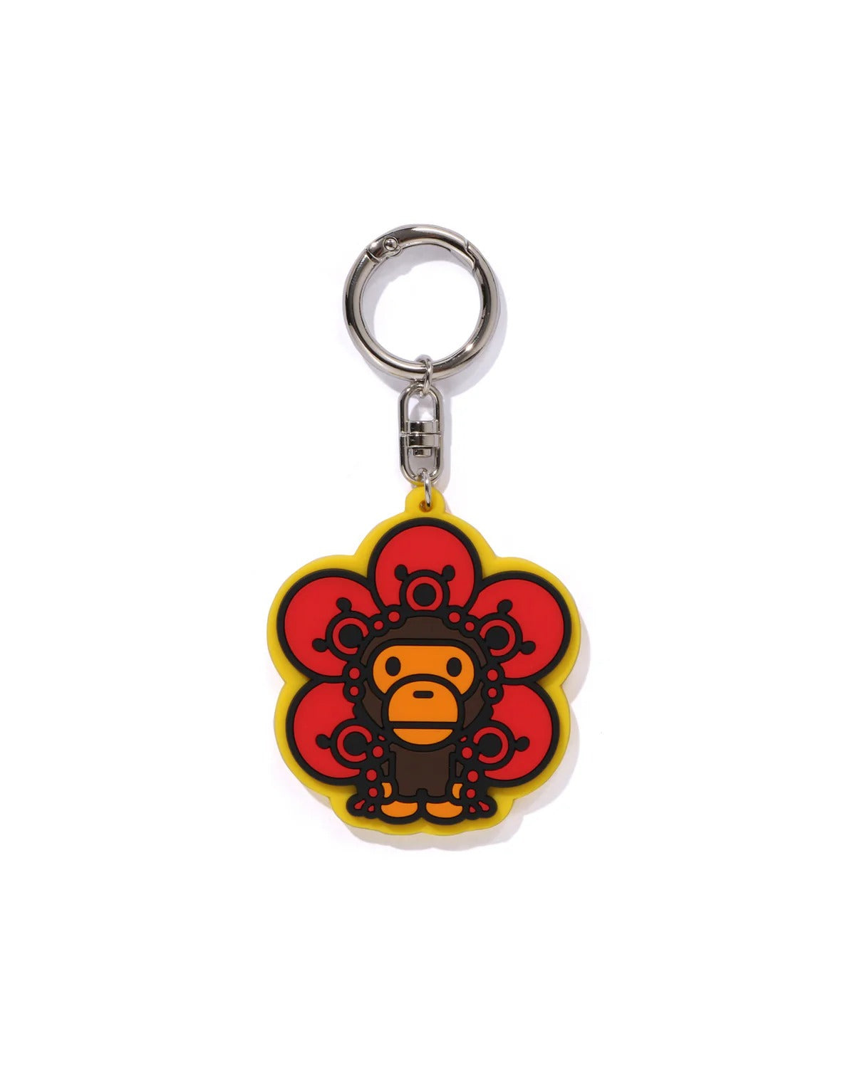 KIDS BABY MILO FRIENDS RUBBER KEYCHAIN - FLOWER SHAPED