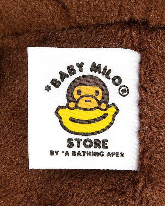 BAPE BABY MILO PLUSH DOLL KEYCHAIN - BROWN