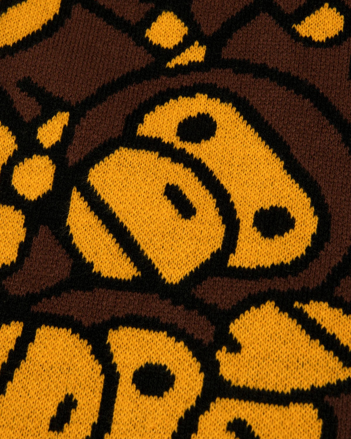 BABY MILO SCARF ALL-OVER MILO FACE PRINT BROWN