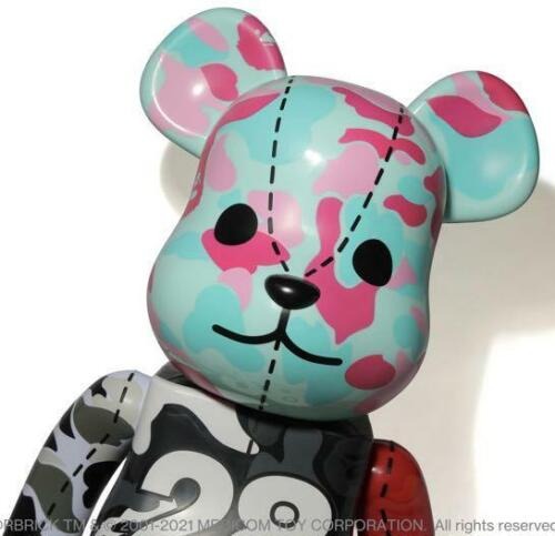 BEARBRICK X BAPE 28TH ANNIVERSARY CAMO #3 1000%
