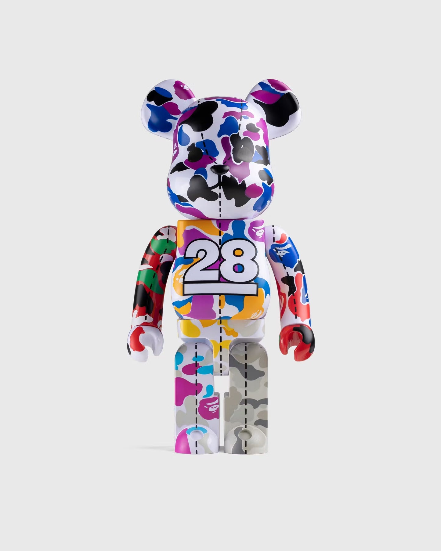 BEARBRICK X A BATHING APE 28TH ANNIVERSARY CAMO #2 100% - MULTI CAMO COLORS (SECRET EDITION)