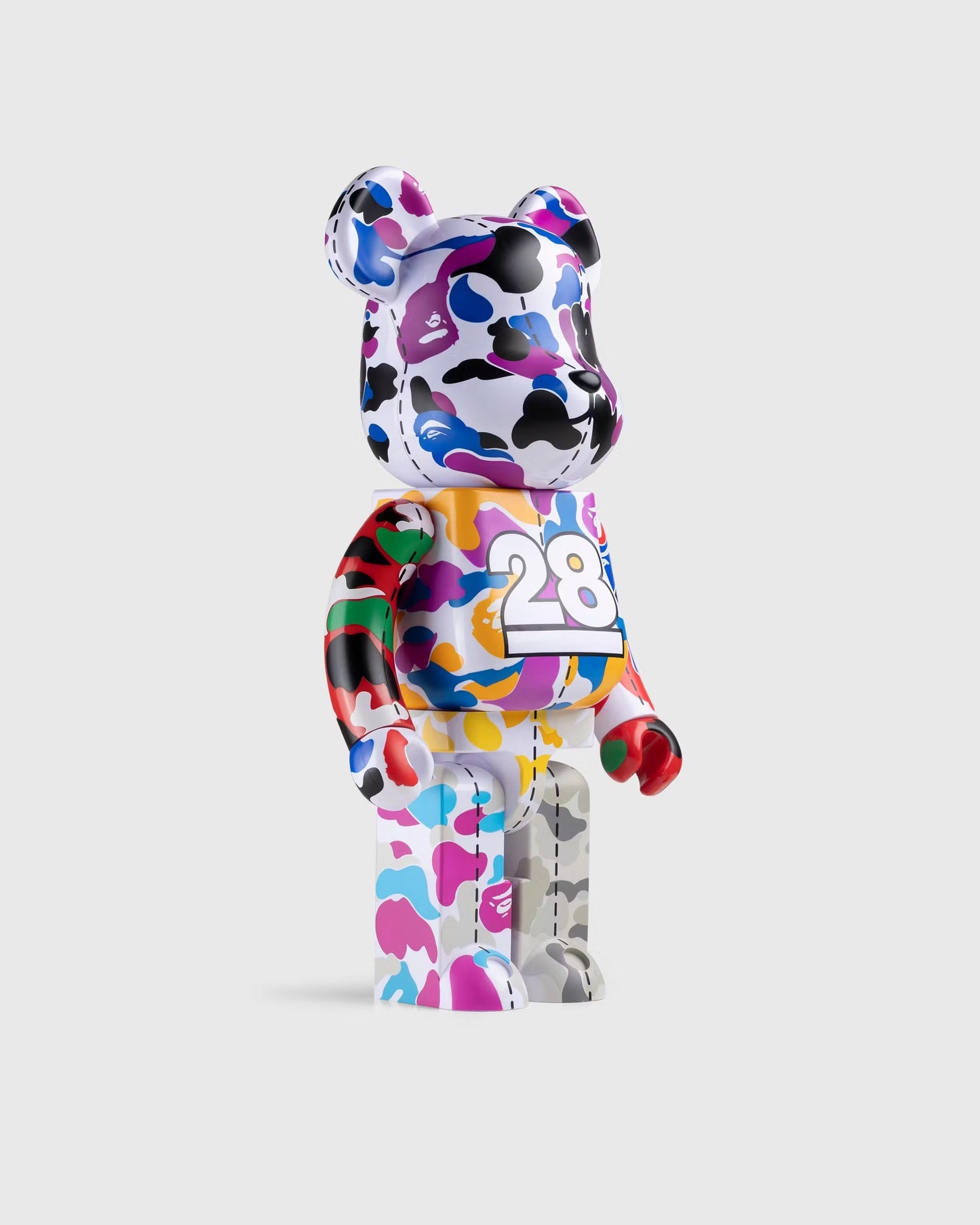 BEARBRICK X A BATHING APE 28TH ANNIVERSARY CAMO #2 100% - MULTI CAMO COLORS (SECRET EDITION)