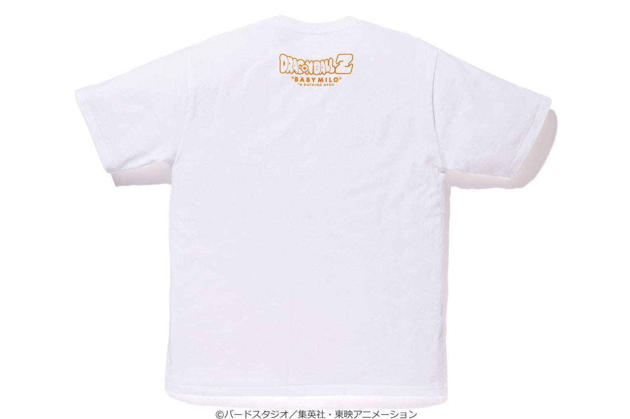 BAPE X DRAGON BALL Z BABY MILO GOKU VEGETA MAJIN BUU MR. SATAN PICCOLO GOHAN TRUNKS UUB BEE TEE - WHITE