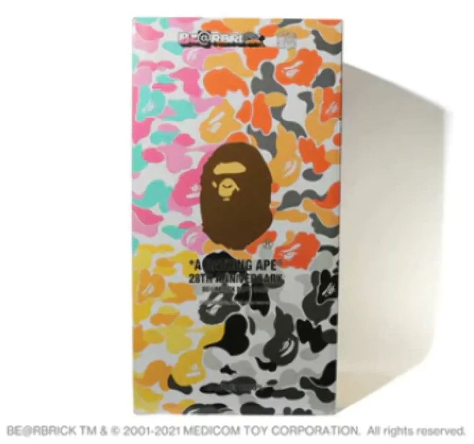 BEARBRICK X BAPE 28TH ANNIVERSARY CAMO #3 1000%