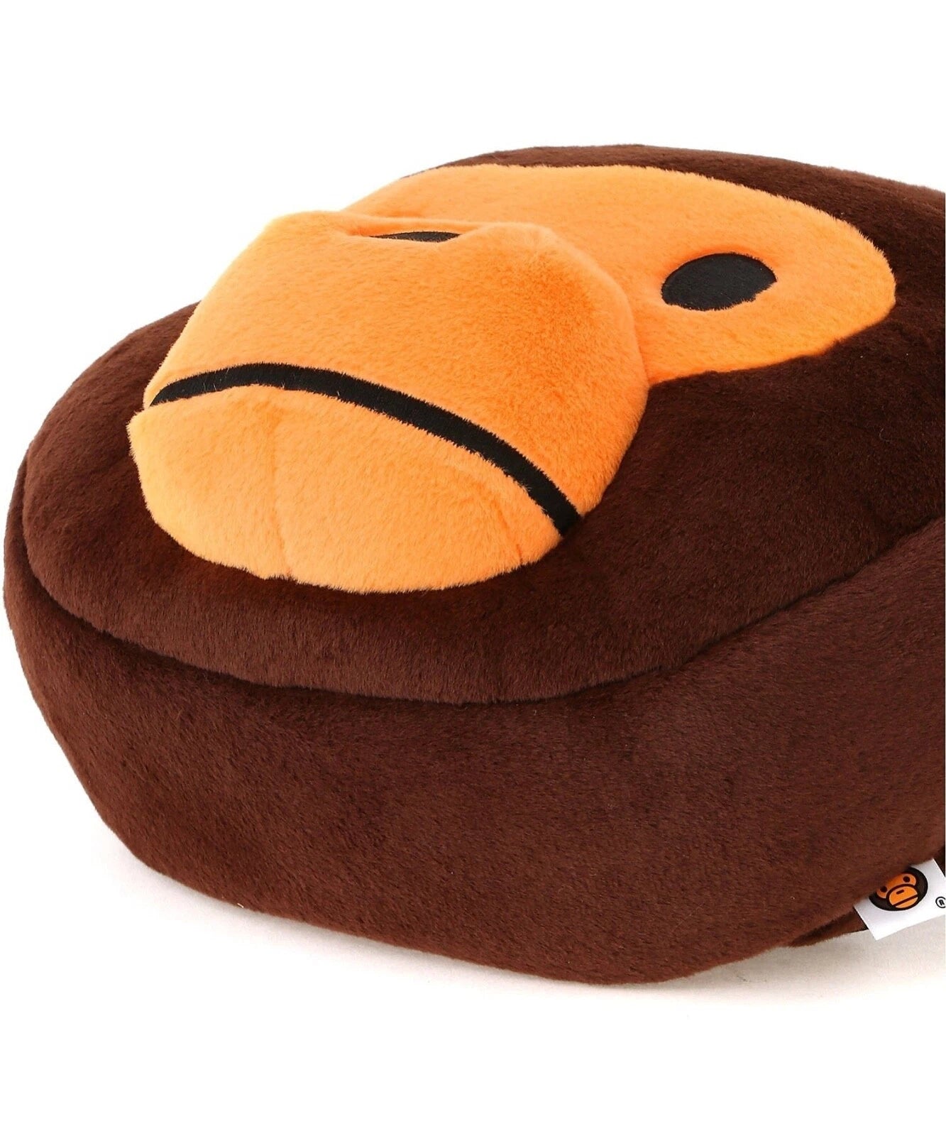 BAPE BABY MILO FACE PLUSH BACKPACK - BROWN