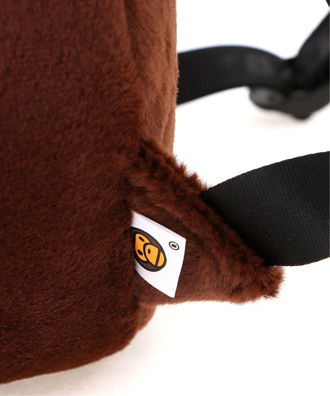 BAPE BABY MILO FACE PLUSH BACKPACK - BROWN