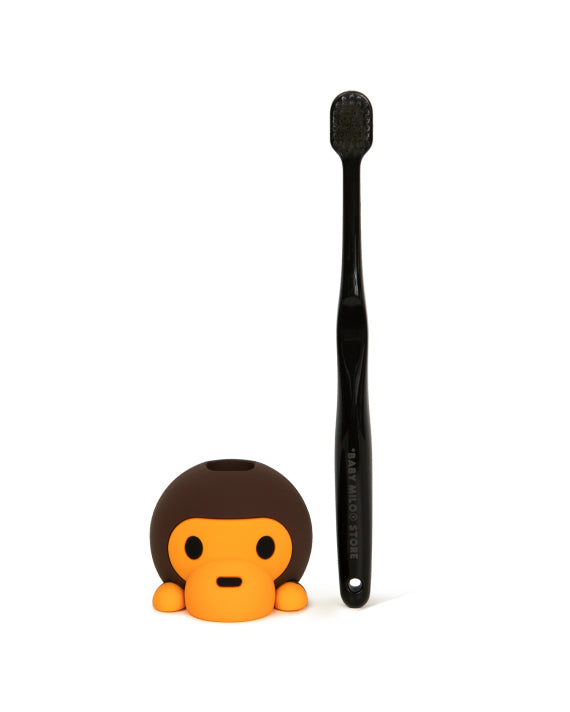 BABY MILO Toothbrush Holder with Milo Base – Brown & Black