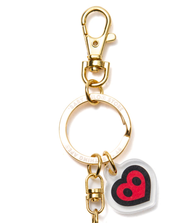 BABY MILO STORE ACRYLIC HEART KEYCHAIN