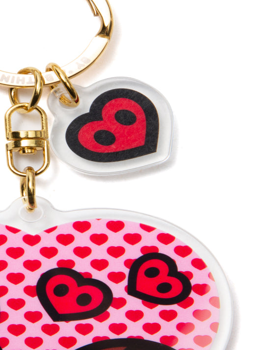 BABY MILO STORE ACRYLIC HEART KEYCHAIN