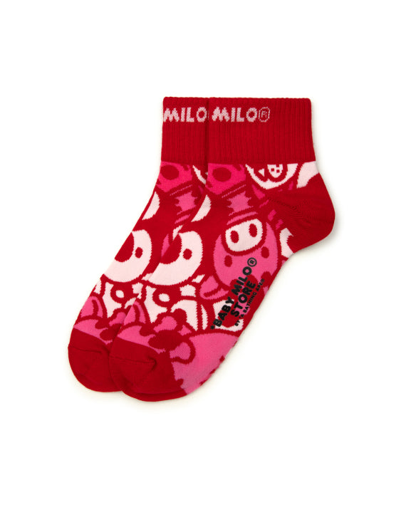 BABY MILO AND FRIENDS CAMO SOCKS - RED