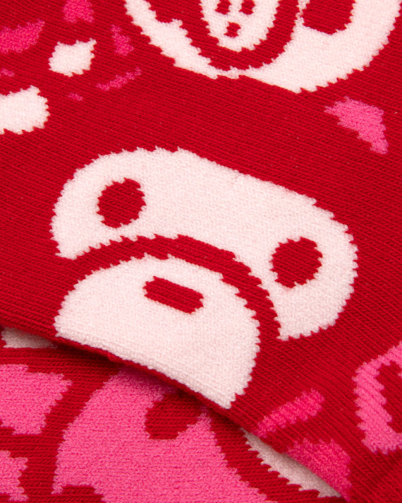 BABY MILO AND FRIENDS CAMO SOCKS - RED