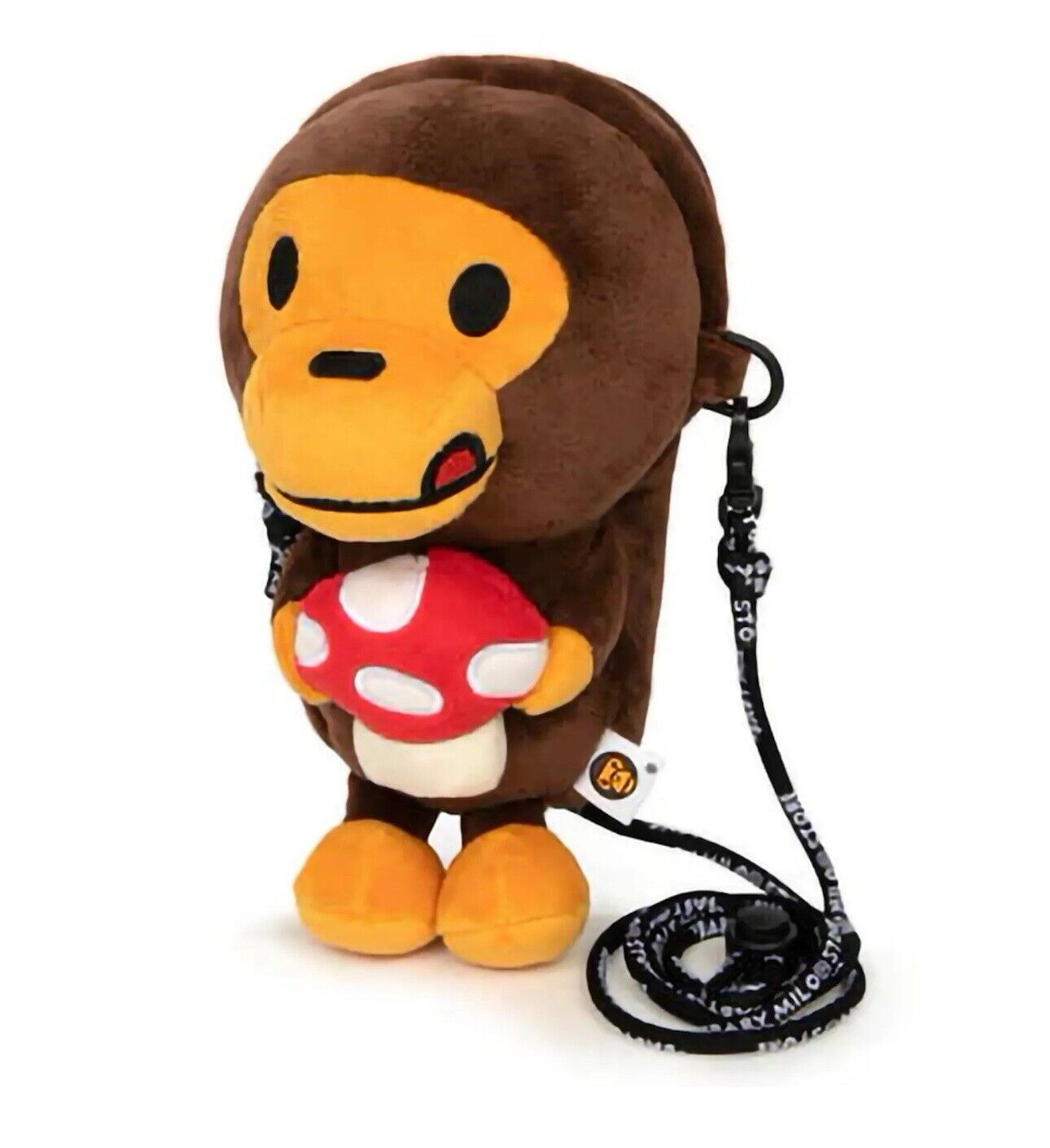 BAPE BABY MILO MUSHROOM PLUSH MOBILE BAG - BROWN
