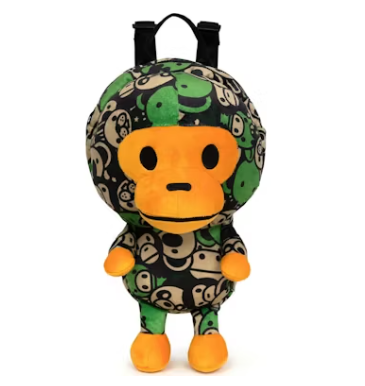 BAPE Baby Milo Plush Backpack Green