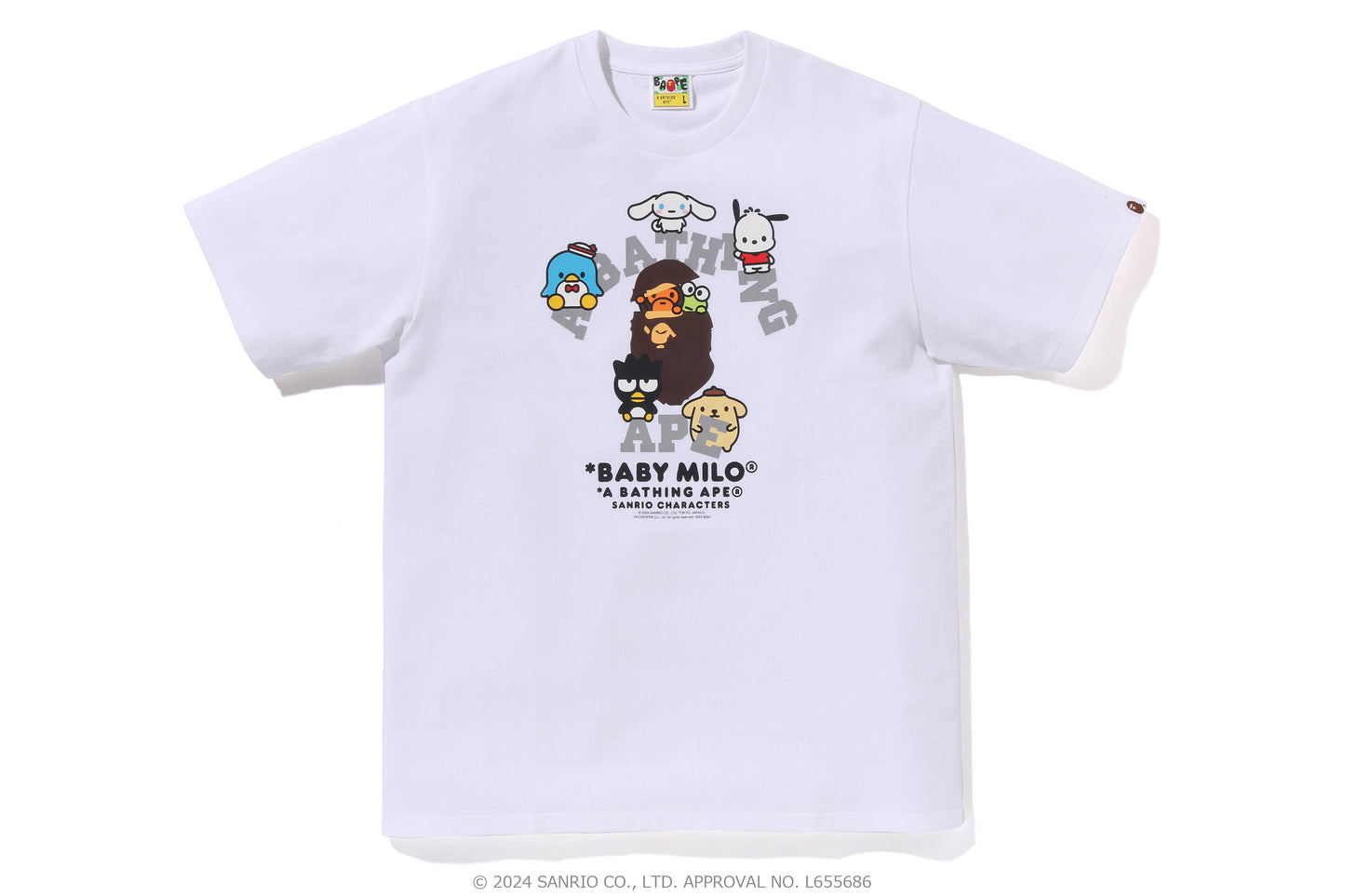 BABY MILO® X SANRIO 11 CHARACTERS T-SHIRTS (Hello Kitty, My Melody, Pompompurin, Cinnamoroll, Kuromi, Badtz-Maru, Little Twin Stars, Kerokerokeroppi, Tuxedo Sam, Patty & Jimmy, and Pochacco)