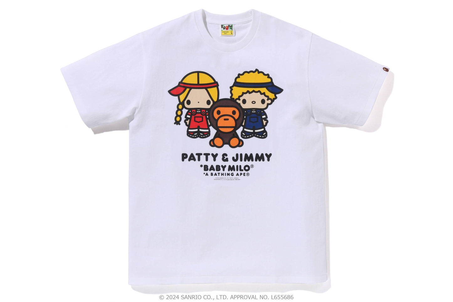 BABY MILO® X SANRIO 11 CHARACTERS T-SHIRTS (Hello Kitty, My Melody, Pompompurin, Cinnamoroll, Kuromi, Badtz-Maru, Little Twin Stars, Kerokerokeroppi, Tuxedo Sam, Patty & Jimmy, and Pochacco)