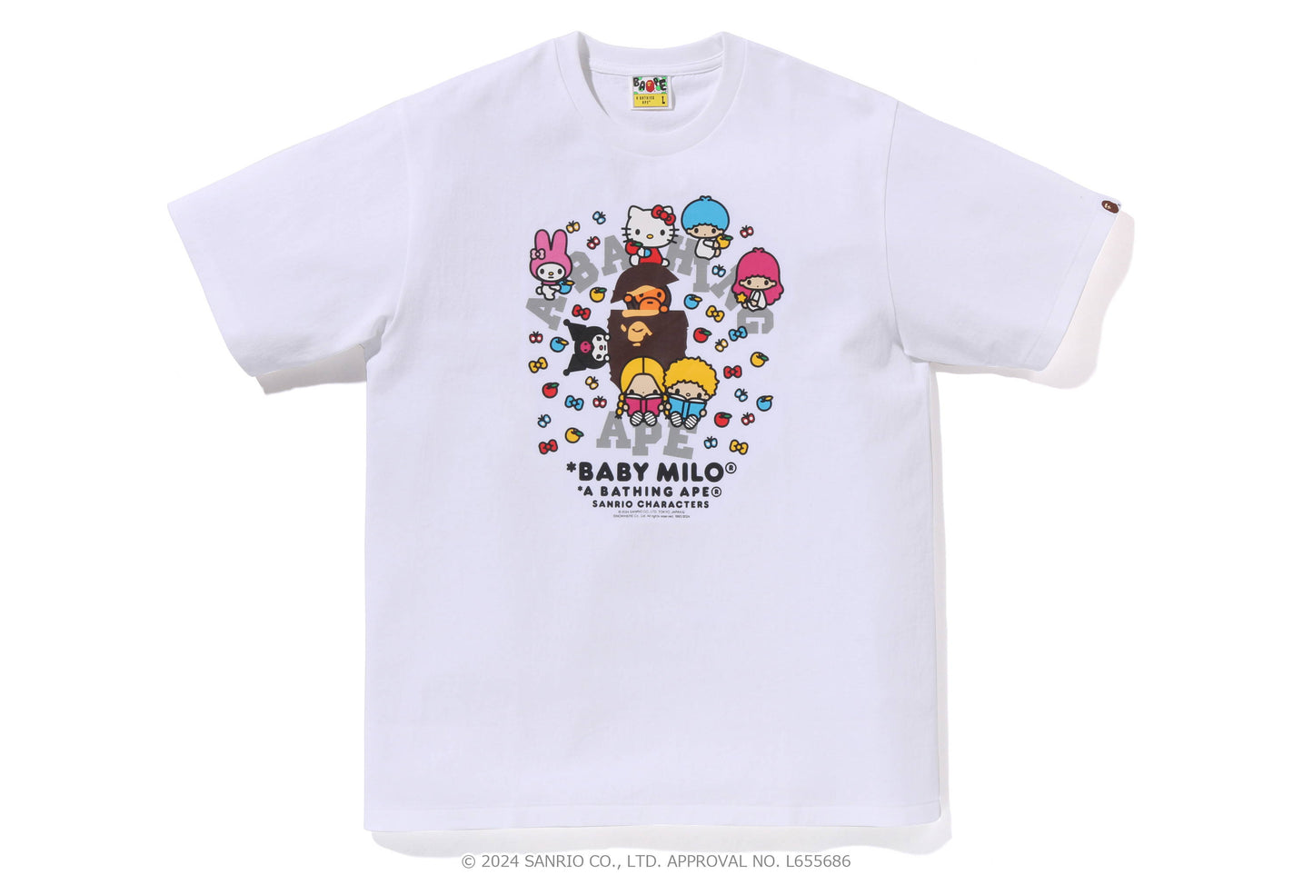 BABY MILO® X SANRIO 11 CHARACTERS T-SHIRTS (Hello Kitty, My Melody, Pompompurin, Cinnamoroll, Kuromi, Badtz-Maru, Little Twin Stars, Kerokerokeroppi, Tuxedo Sam, Patty & Jimmy, and Pochacco)