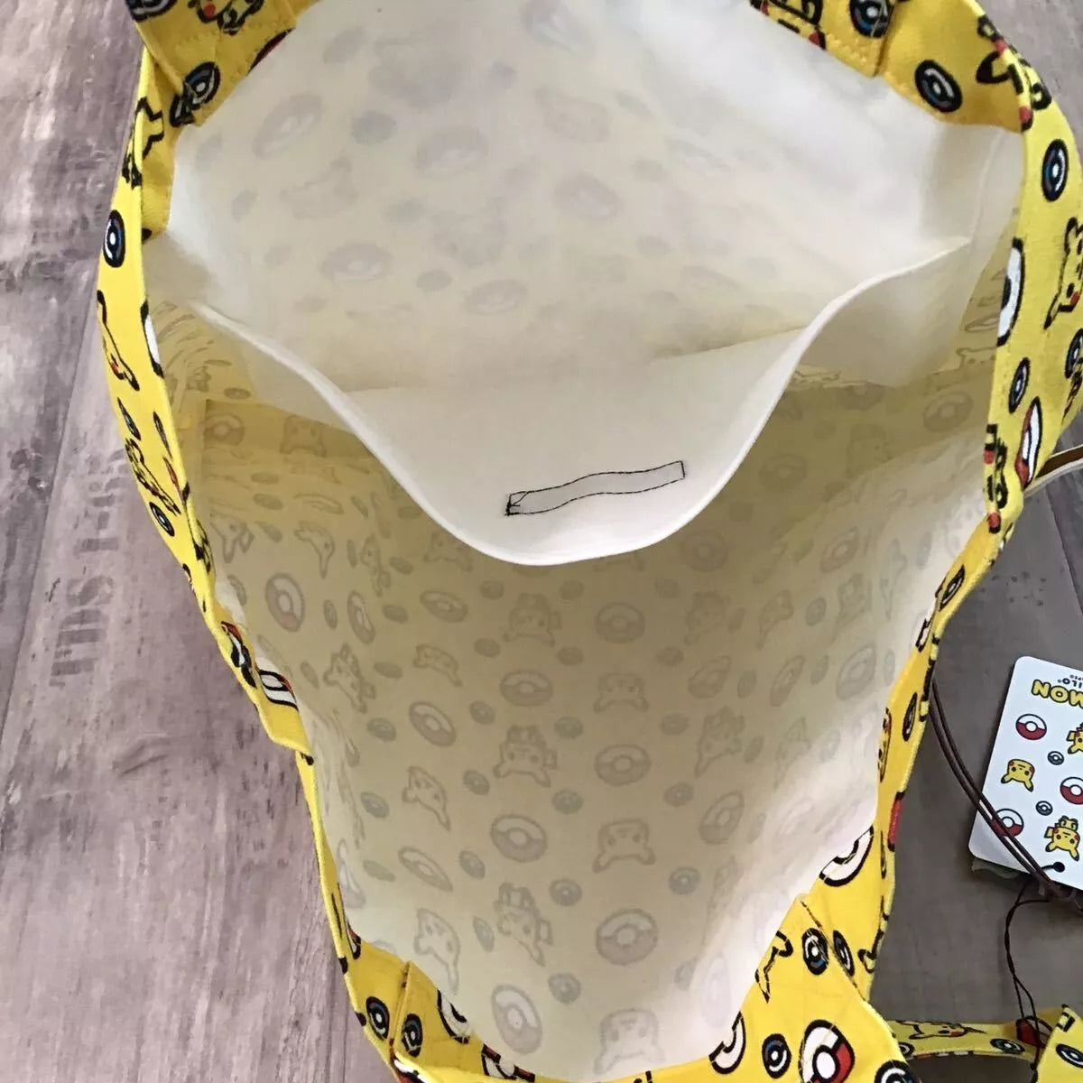 BAPE x Pokémon Tote Bag Yellow