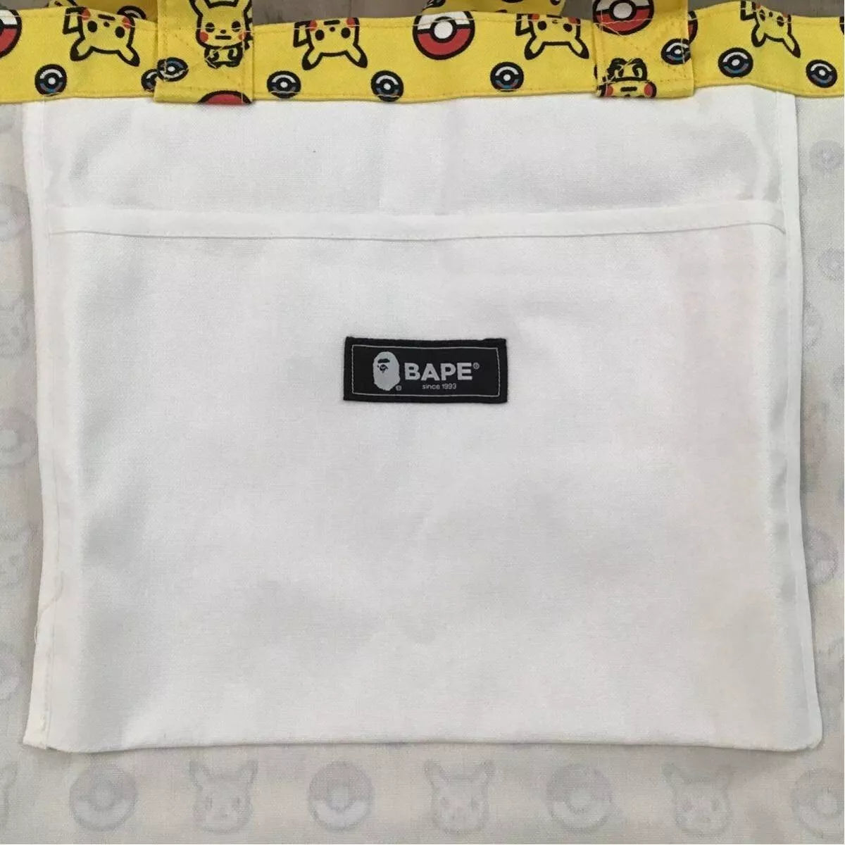 BAPE x Pokémon Tote Bag Yellow