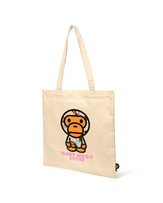 BABY MILO CANVAS TOTE BAG - CREAM