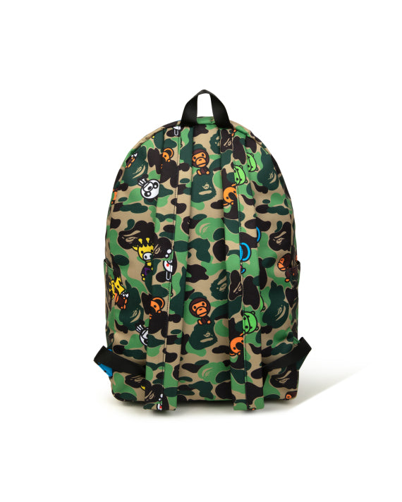 BABY MILO LARGE BACKPACK - CAMO PRINT WITH JUNLE FRIENDS