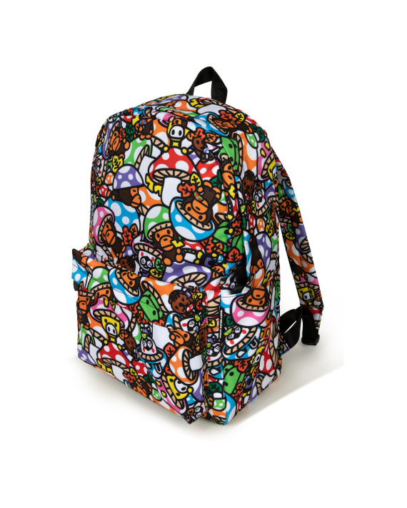 BABY MILO LARGE BACKPACK - MULTI-COLOR MUSHROOM PRINT