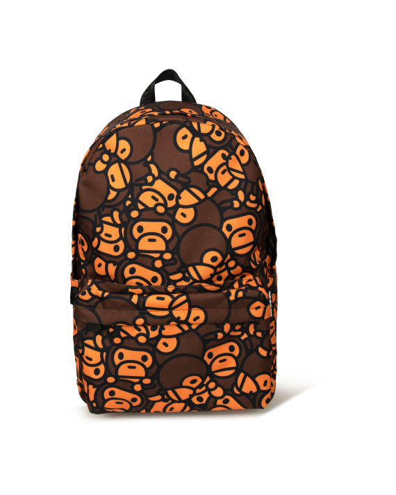 BABY MILO LARGE BACKPACK - CLASSIC BROWN FACE PRINT