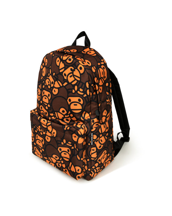 BABY MILO LARGE BACKPACK - CLASSIC BROWN FACE PRINT