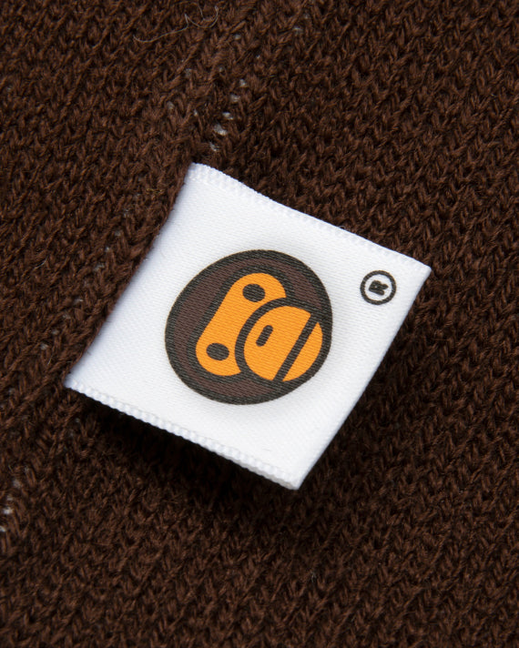 BABY MILO BROWN STAR PATCH BEANIE