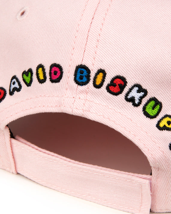 BABY MILO X DAVID BISKUP EMBROIDERED CAP - PASTEL PINK