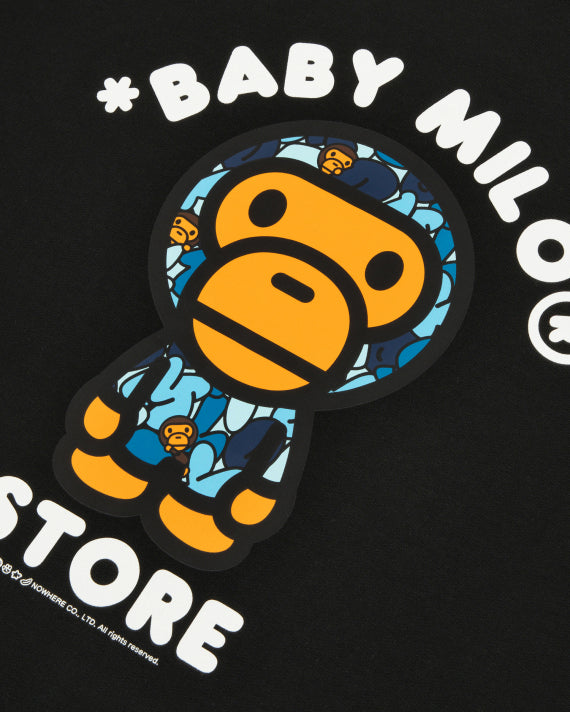 BABY MILO PRINT SWEATSHIRT - BLACK - S-XL