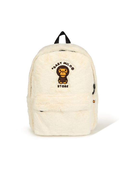 BABY MILO FURRY BACKPACK (IVORY)