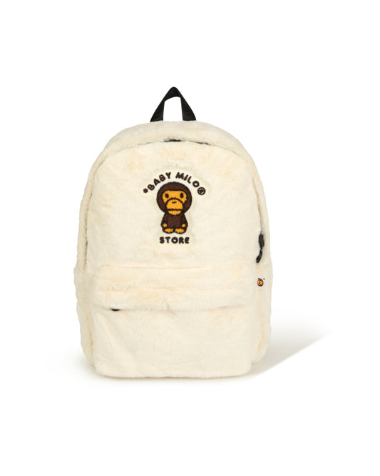 BABY MILO FURRY BACKPACK (IVORY)