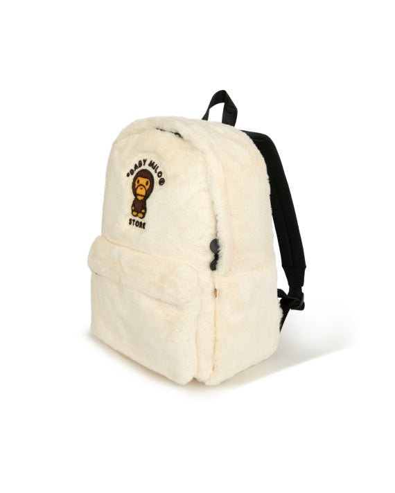 BABY MILO FURRY BACKPACK (IVORY)