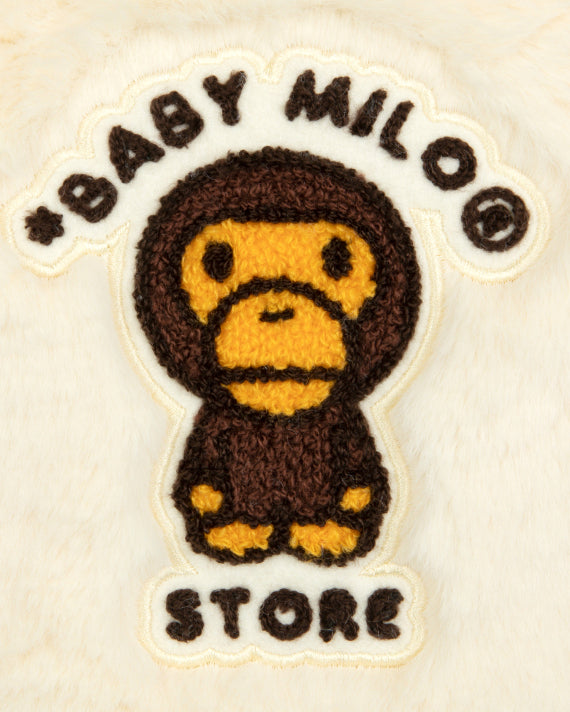 BABY MILO FURRY BACKPACK (IVORY)