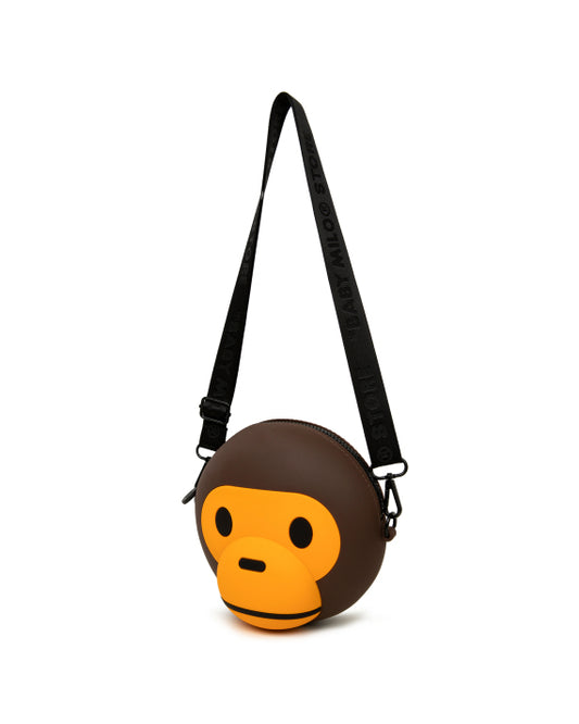 BABY MILO SILICONE CROSSBODY BAG - BROWN