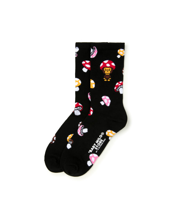 BABY MILO MUSHROOM SOCKS - BLACK