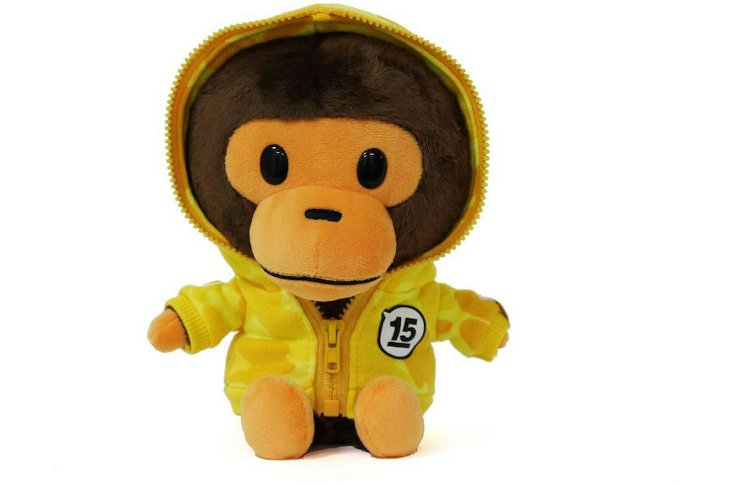 BAPE Kids 15th Anniversary ABC Camo Baby Milo Plush Yellow