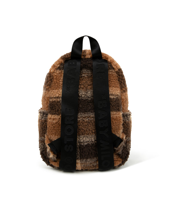 BABY MILO MINI BACKPACK - BROWN PLAID PATTER