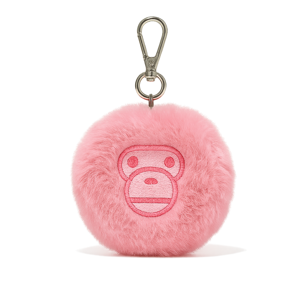 BABY MILO FUR COIN CASE - PINK