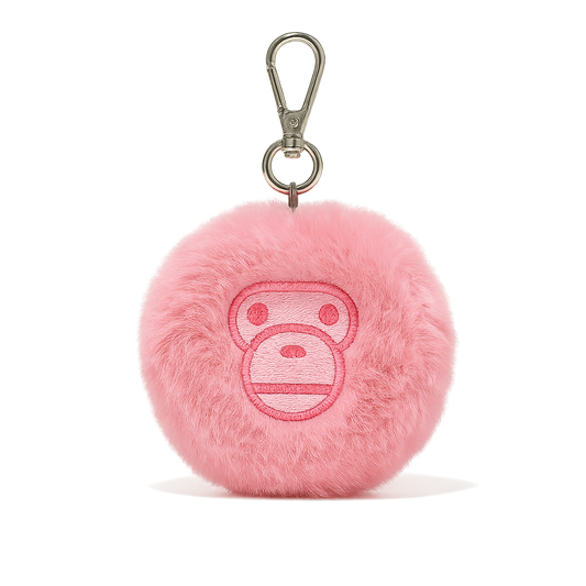 BABY MILO FUR COIN CASE - PINK