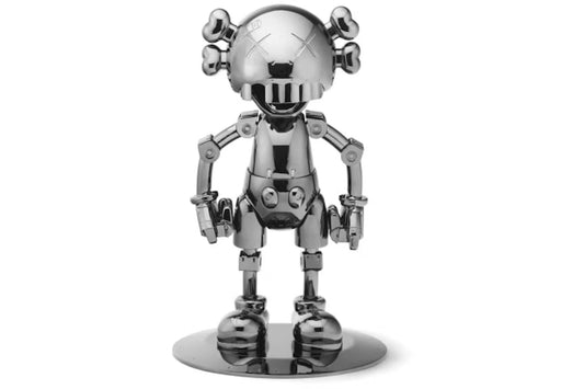 KAWS HAJIME SORAYAMA "NO FUTURE COMPANION" FIGURE - BLACK CHROME