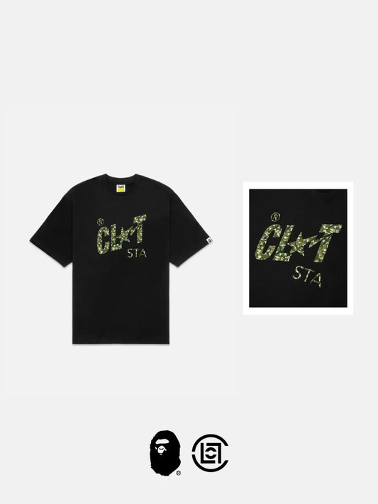 BAPE® X CLOT: CAMOUFLAGE REIMAGINATION SHORT-SLEEVE T-SHIRTS CLOT STA
