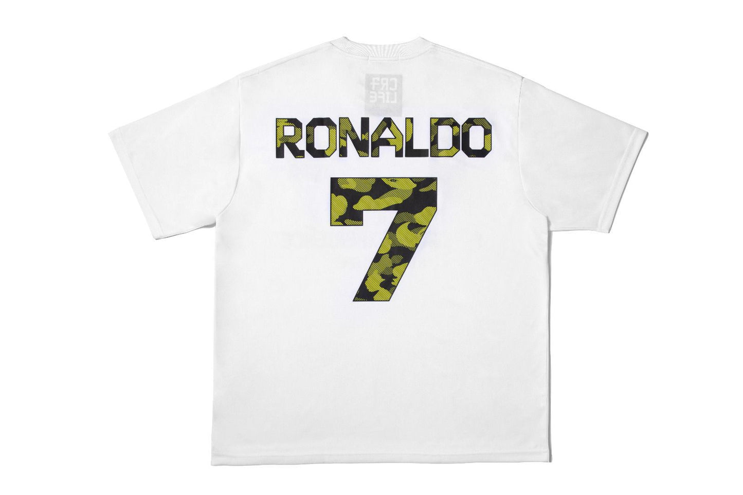 CR7 LIFE X A BATHING APE T-SHIRTS STYLE A- WHITE / CAMO GREEN