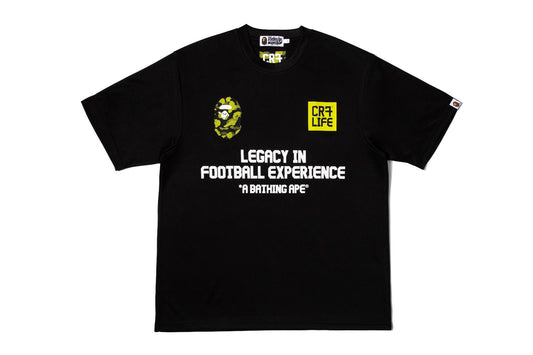 CR7 LIFE X A BATHING APE T-SHIRTS STYLE A - BLACK / CAMO GREEN