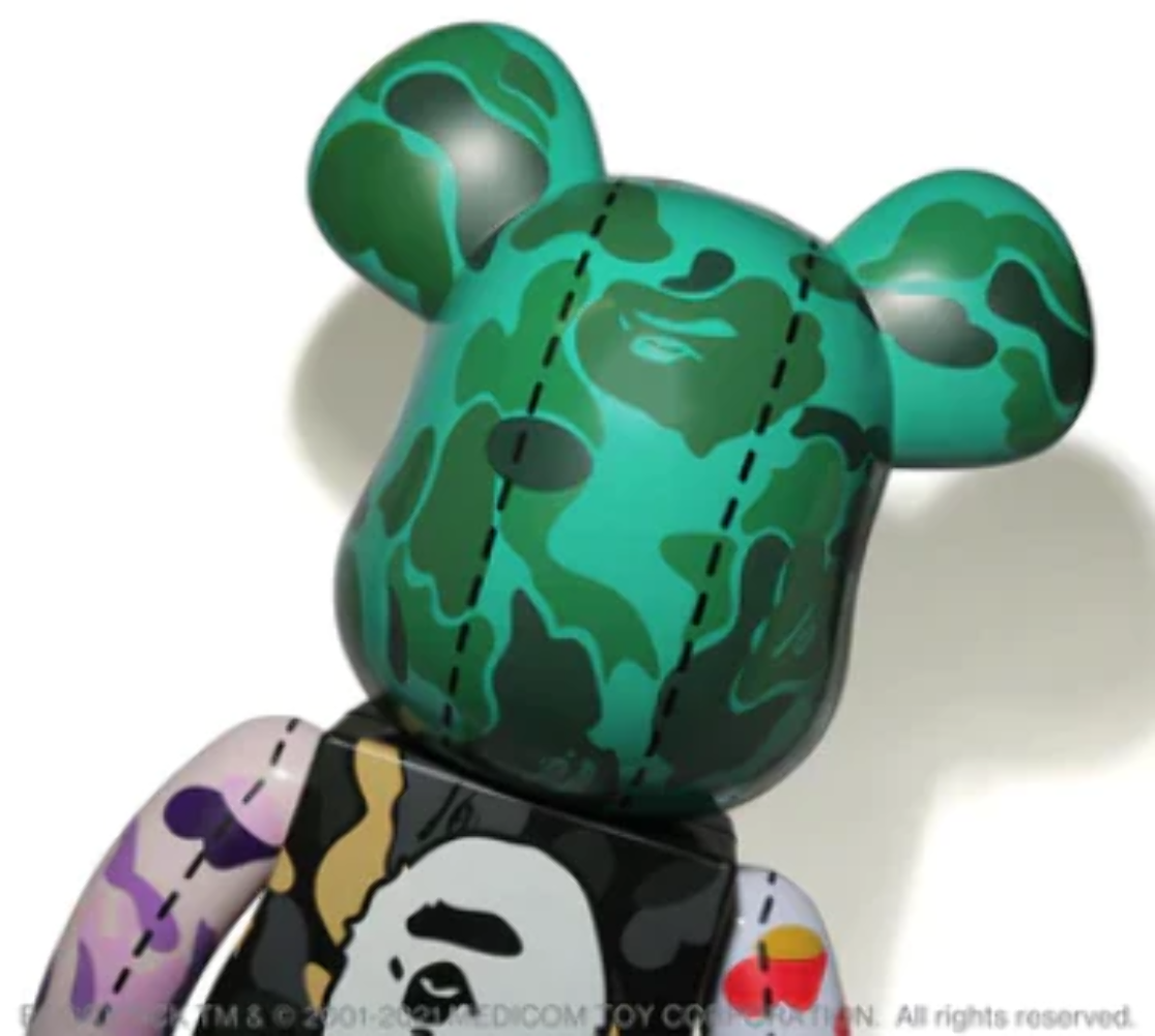 BEARBRICK X BAPE 28TH ANNIVERSARY CAMO #4 1000%