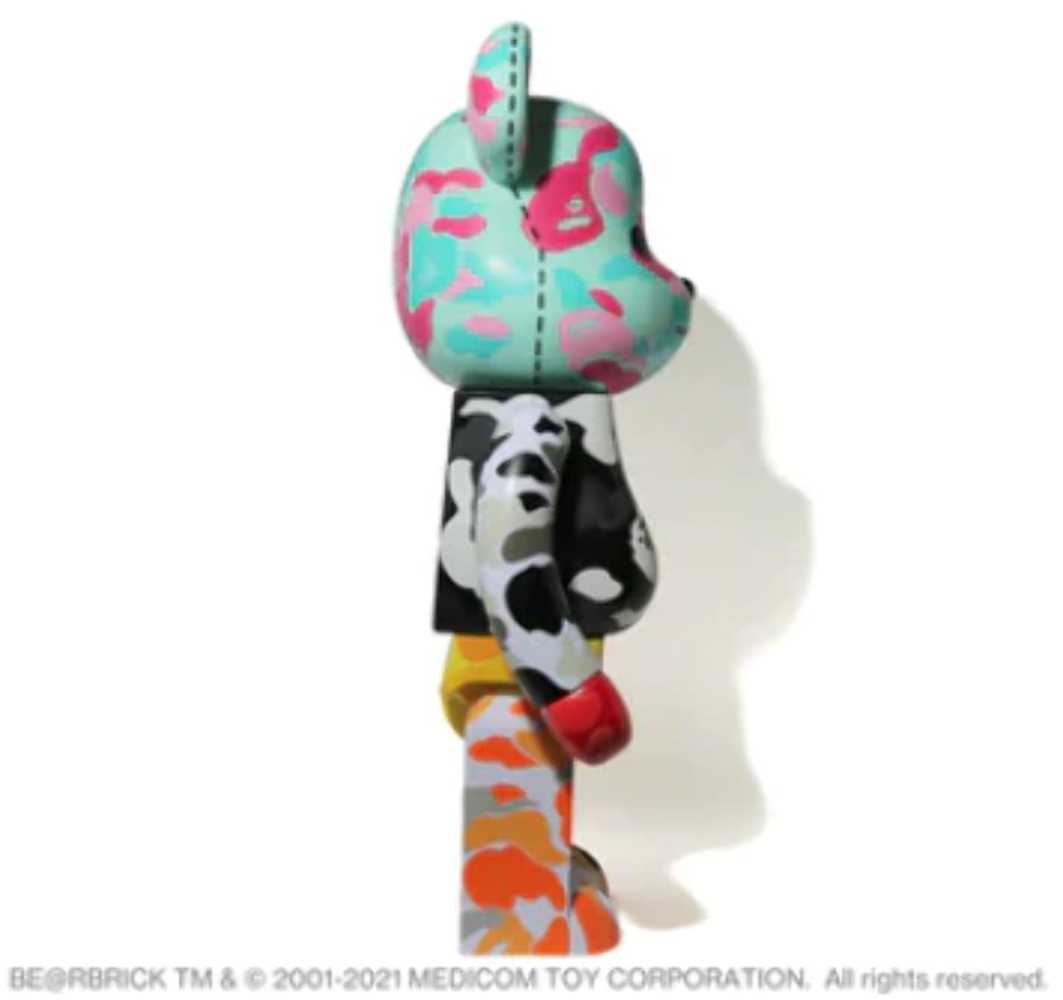 BEARBRICK X BAPE 28TH ANNIVERSARY CAMO #3 1000%