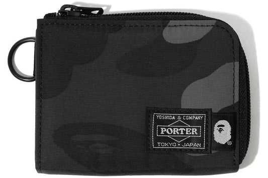 BAPE X PORTER COLOR CAMO MINI WALLET