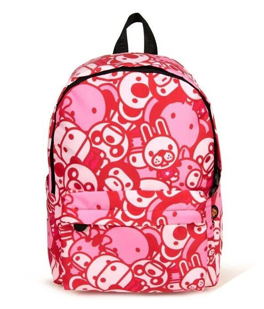 BABY MILO CAMO ALL FRIIENDS PRINT MEDIUM BACKPACK (SS23) - PINK