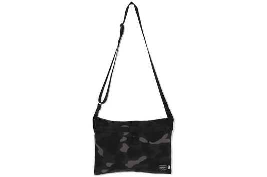 BAPE X PORTER BLACK CAMO CROSSBODY BAG
