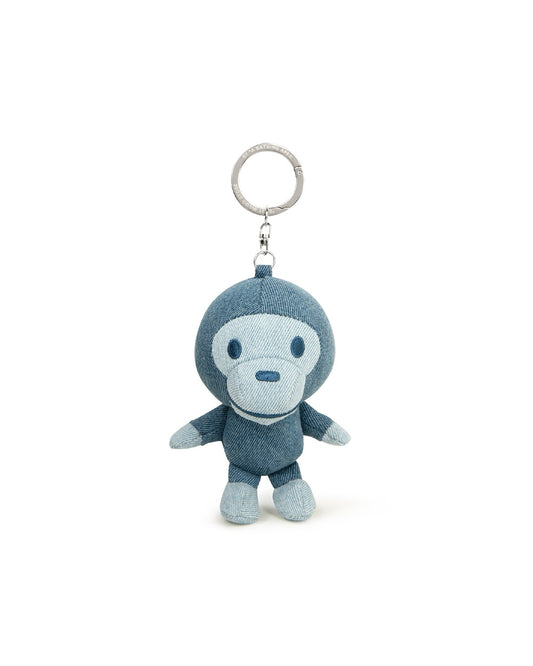 BABY MILO DENIM PLUSH DOLL KEYCHAIN